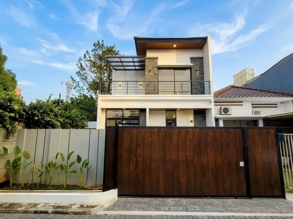 Dijual Rumah Cantik Siap Huni Dalam Cluster Hadap Timur Ada Ruang Powder Room Lokasi Strategis Dekat Akses Tol di Pondok Aren Gb 18290