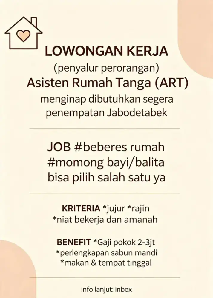 LOKER ART JABODETABEK