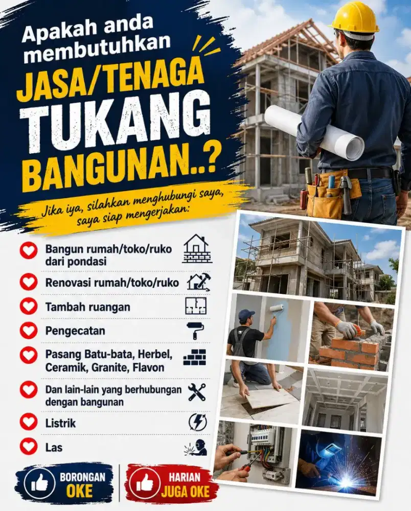 Jasa Tenaga Tukang Bangunan
