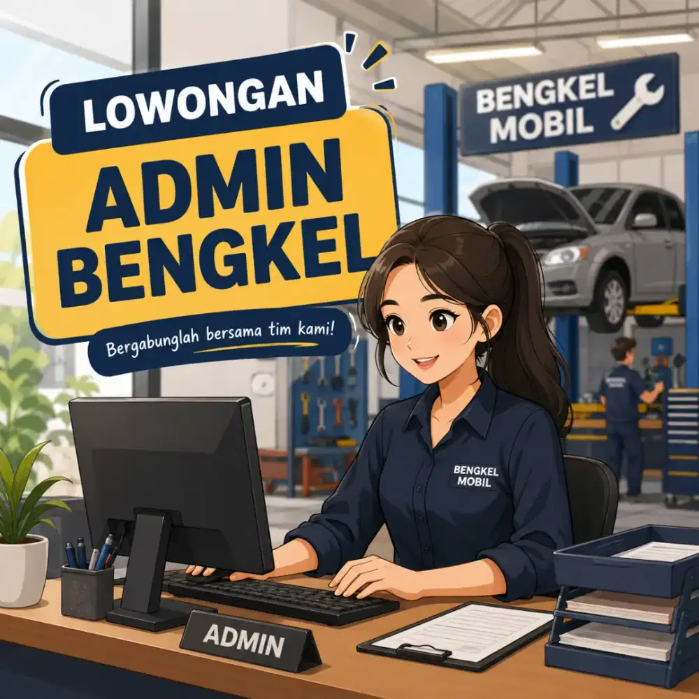 Lowongan admin bengkel