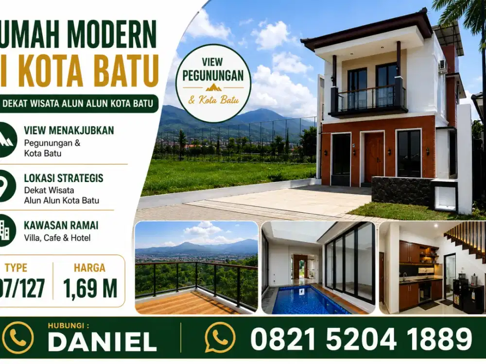 JUAL VILLA MEWAH DEKAT ALUN ALUN KOTA BATU