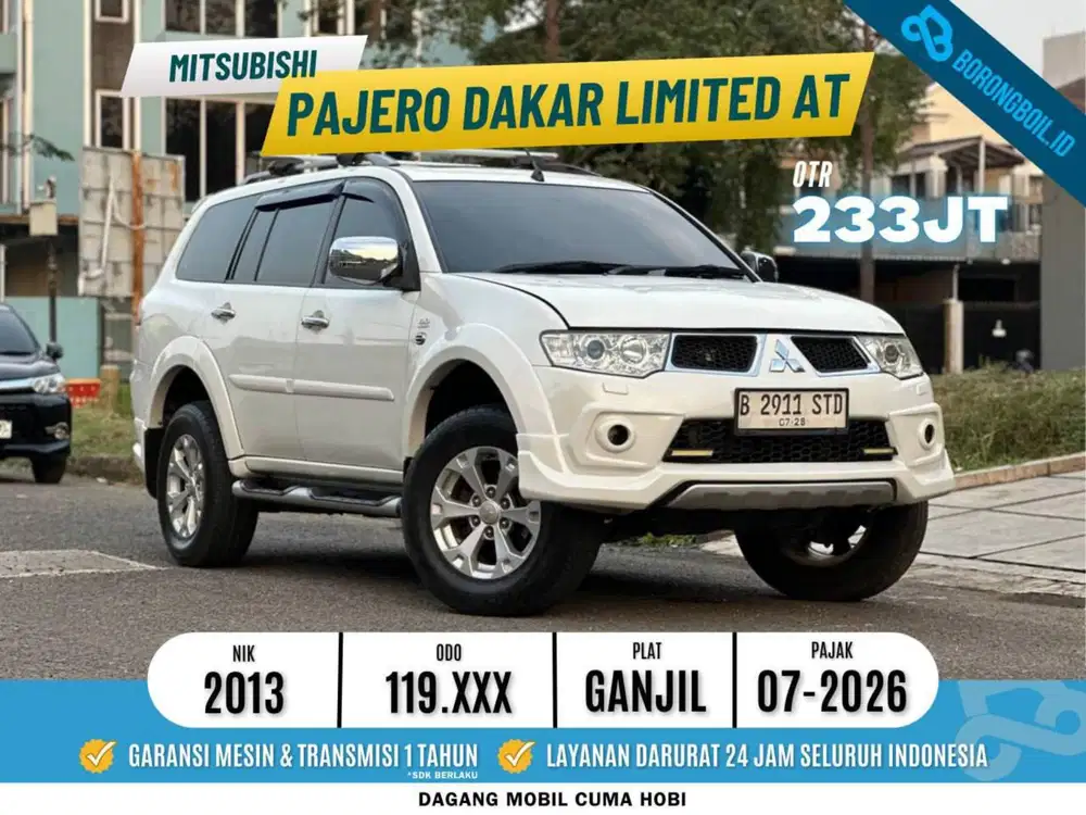 Ready Barcode Solar! Mitsubishi Pajero Dakar Limited AT 2012/2013