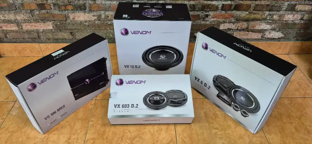 Paketan Audio mobil Brand Venom Diablo Harga sudh berikut pasang