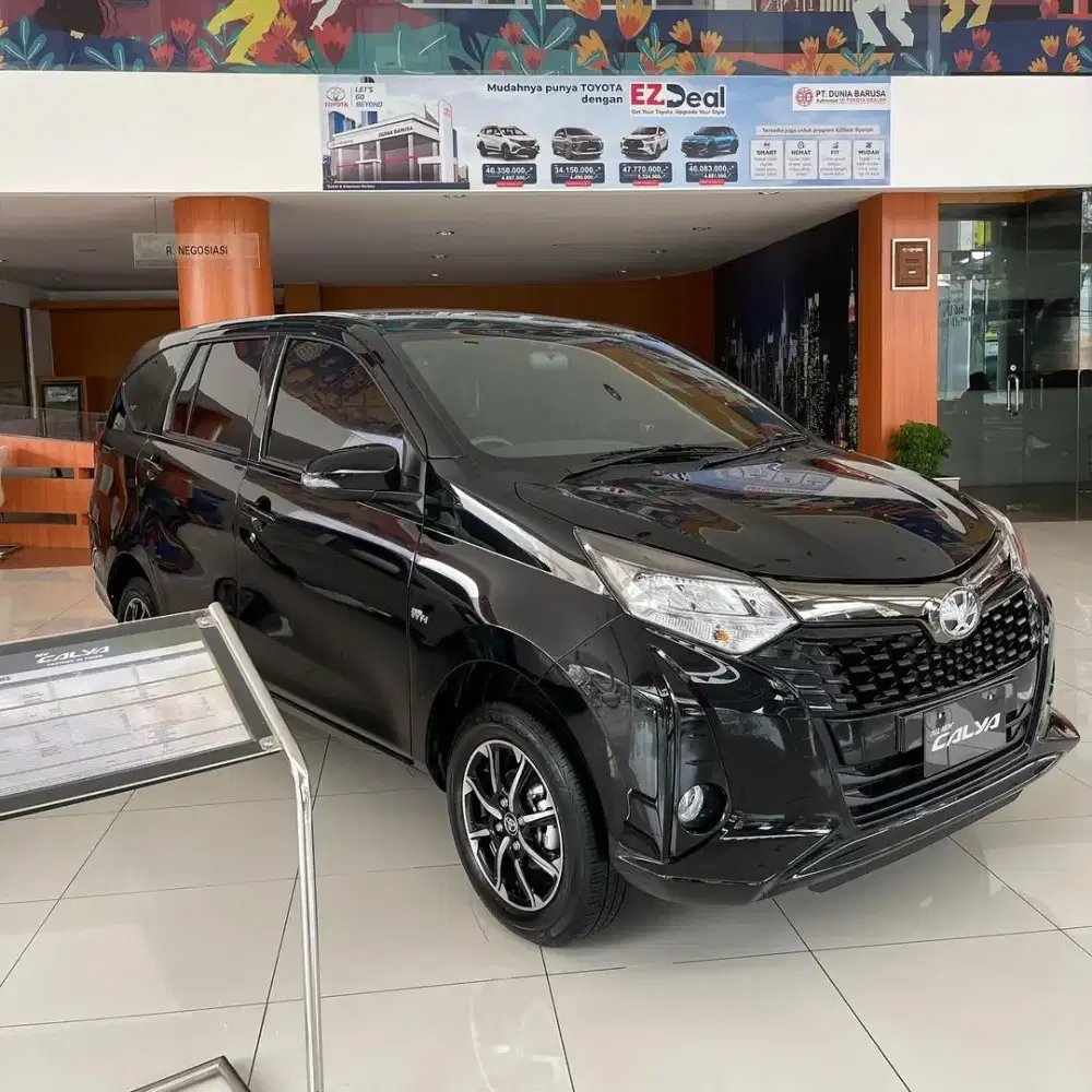 DP 5JT TOYOTA CALYA G MANUAL MT / MATIC AT KREDIT HITAM PUTIH SILVER
