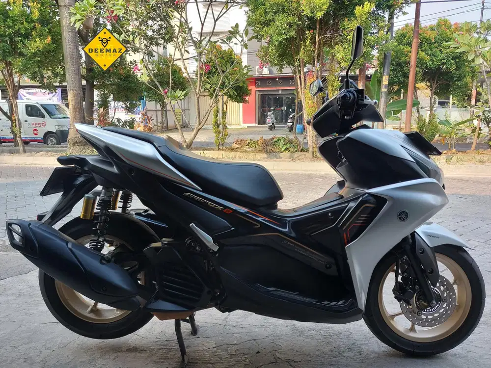 (DP 300 Rb)‼️ Aerox S ABS Keyless Connected Silver 2023 Cash & Kredit