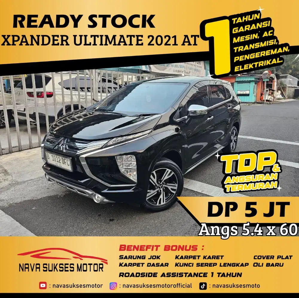 TDP 5jt TERMURAH Xpander Ultimate 2021 AT