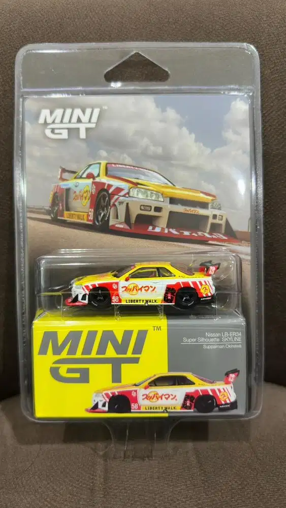 Mini GT Nissan LB-ER34 aSuper Silhouette Skyline Suppaiman Okinawa