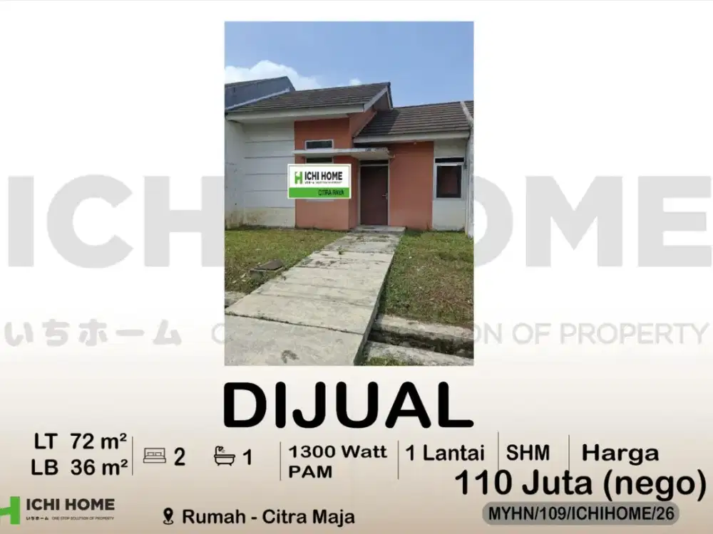Rumah Cantik Nyaman Siap Huni Harga Super Murah di Citra Maja
