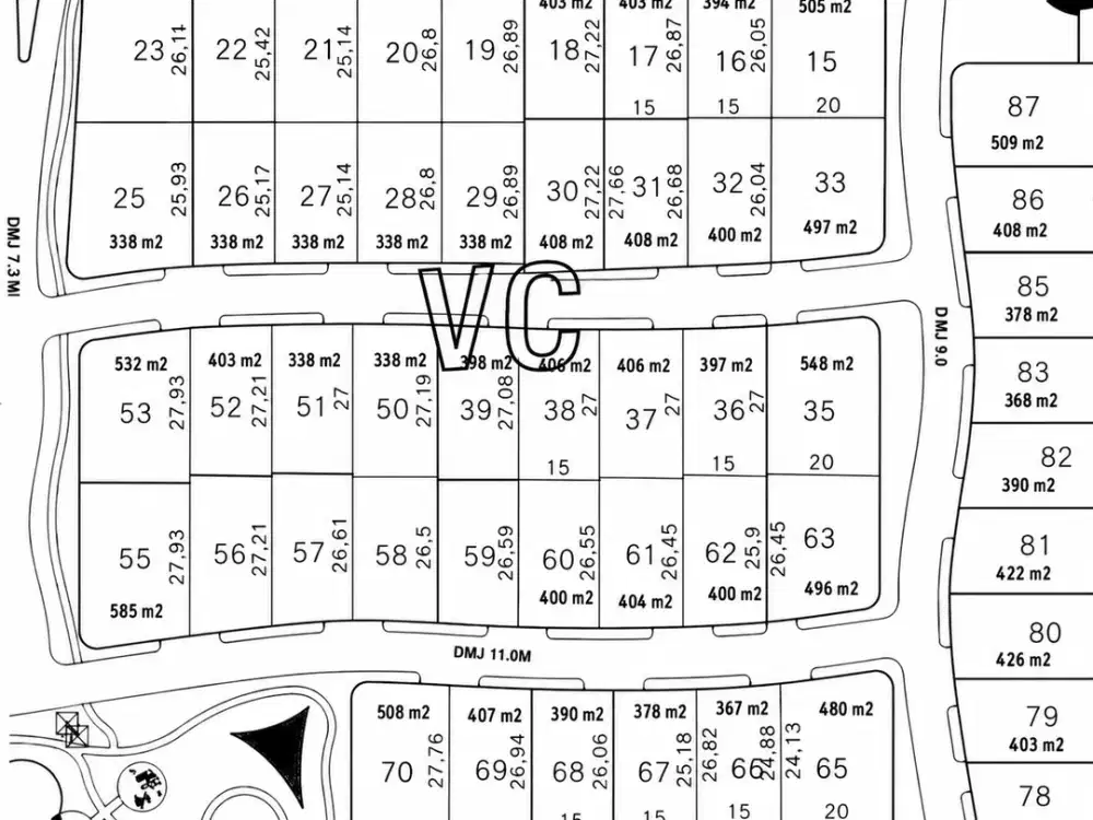 Langka Dijual 2 Unit Kavling di Graha Famiily Surabaya Barat Blok VC