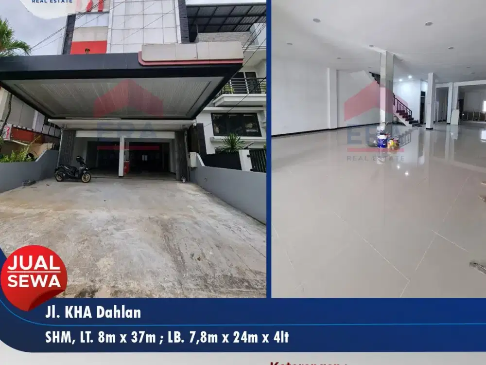 Ruko 4 Lantai Siap Pakai Jl KHA Dahlan, Pontianak