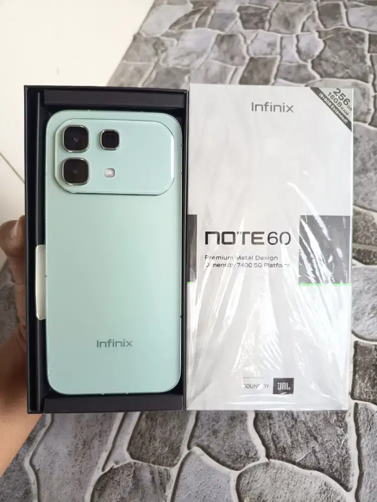 Infinix Note 60 8/256 (Fizz Blue), BH 99%, Garansi Aktif Maret 2027