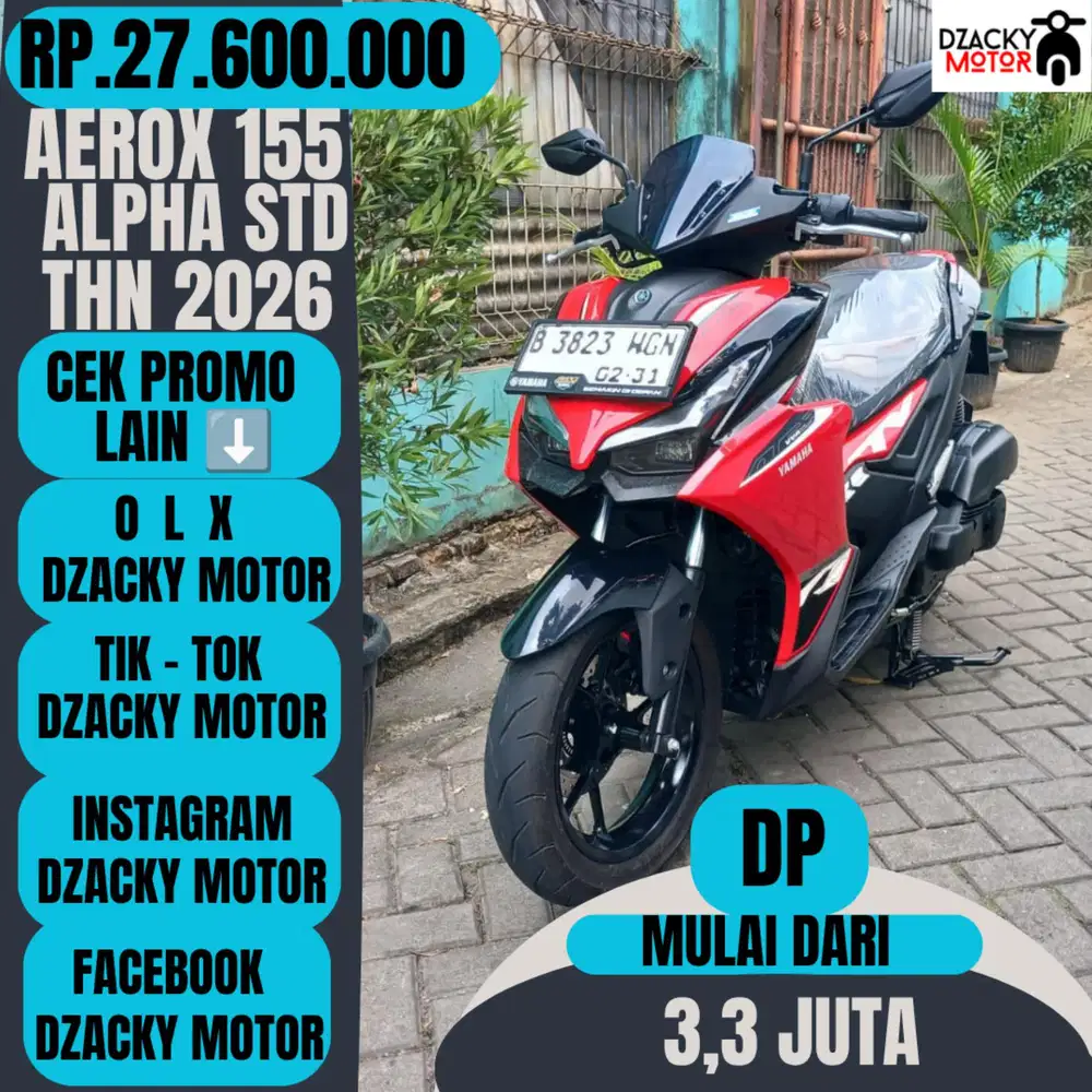 AEROX 155 ALPHA THN 2026 SECOND LIKE NEW