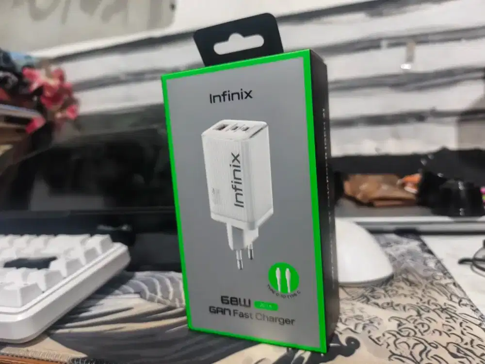 Infinix 68W GaN Fast Charger Gen2 Original BNIB Segel