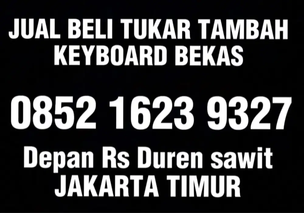 Di Beli keyboard/drum bekas