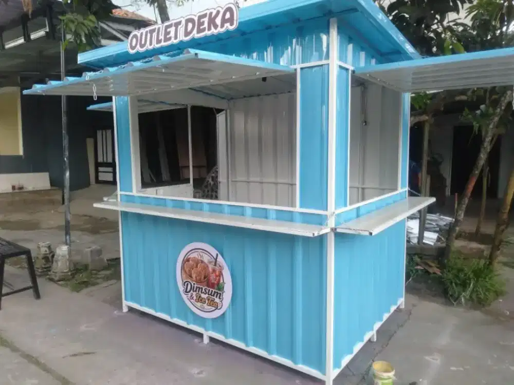 Boot container/stand gerobak display 200x150x200