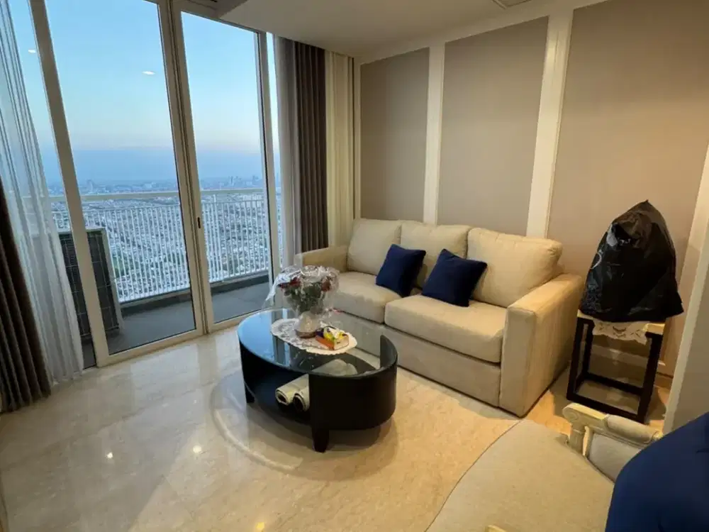 Apartemen One Galaxy tower Elitz lantai 59 connecting galaxy mall type 3 bedroom fully Furnish