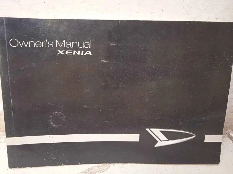 Buku manual daihatsu xenia old