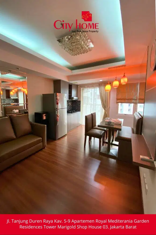 Dijual Apartemen 2+1 BR Furnished Royal Mediterania Garden Residences