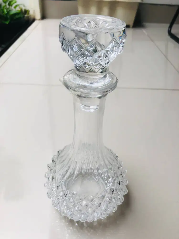 LONGCHAMP CRYSTAL DÁRQUES - BOTOL ANGGUR -WINE – ORIGINAL – 750 ML