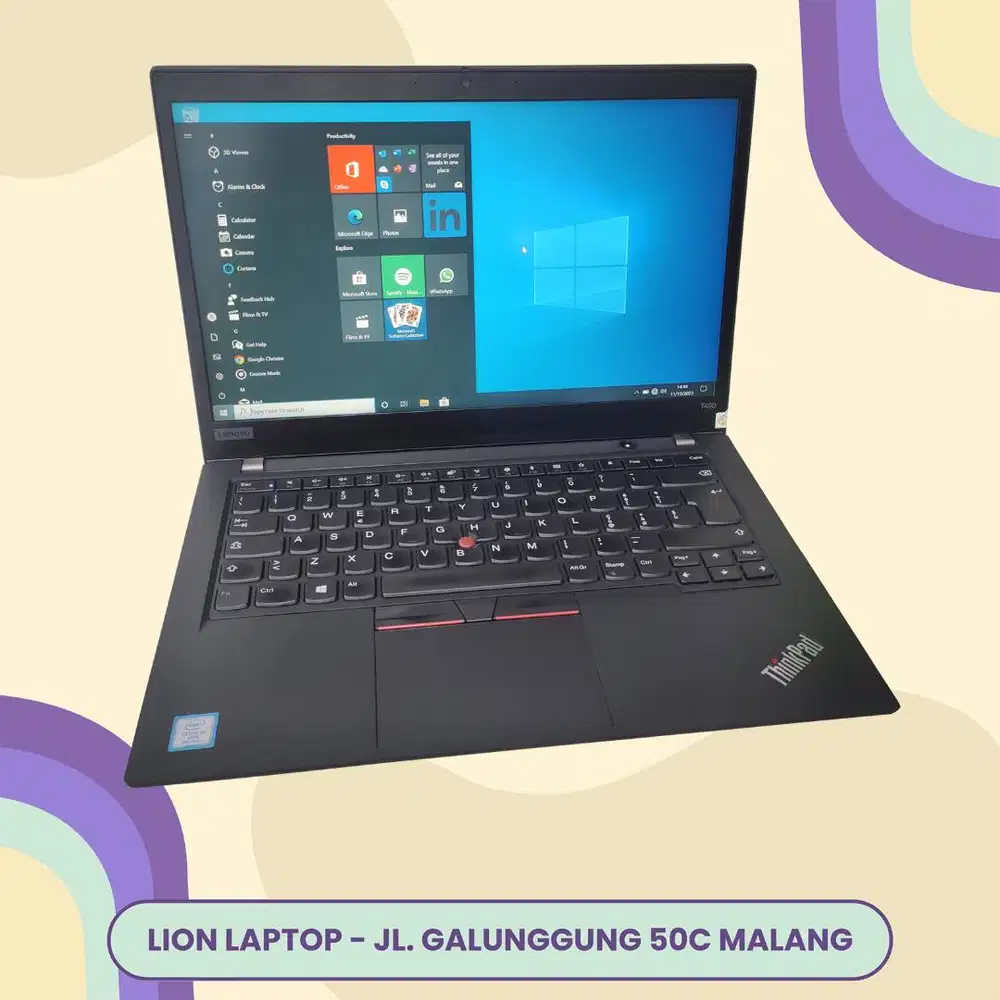 RAM 16GB i5 Gen 8 SSD 256GB Lenovo Thinkpad T490 [10|08]