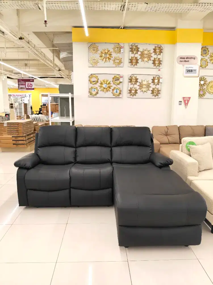 Obral murah Sofa L recliner