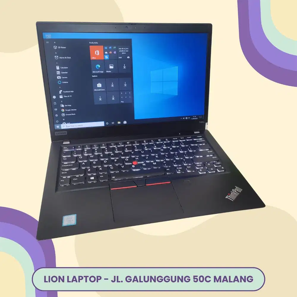 RAM 16GB SSD 256GB Core i5 Slim Lenovo Thinkpad T490s [10|08]