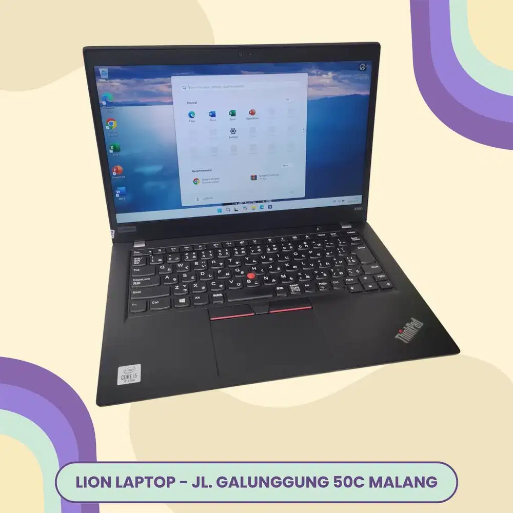 i5 GEN 10 Murah RAM 8GB Lenovo Thinkpad X390 [10|08]