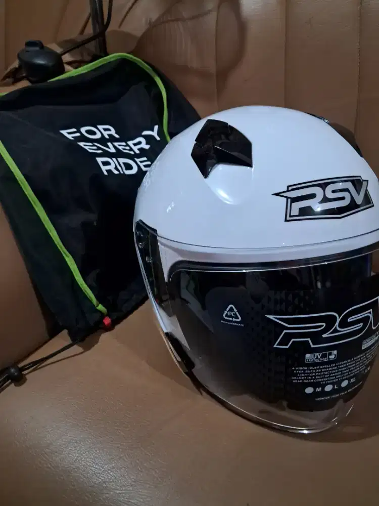 Helm RSV SV300 Putih Glossy Double Visor XXL