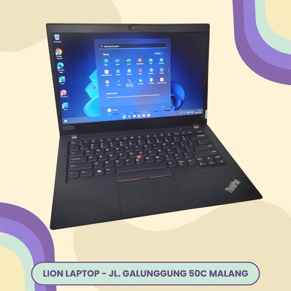 RAM 16GB Core i5 Gen 10 SSD 256GB Lenovo Thinkpad T14 gen 1 [10|08]