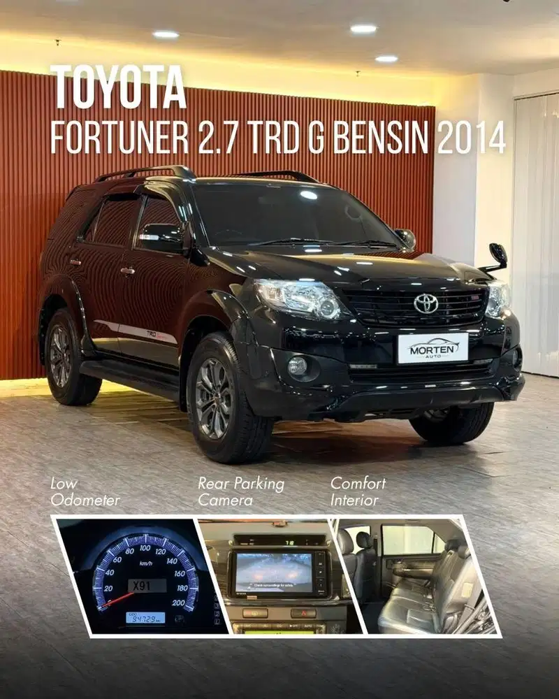 [ KM 94rb ] Toyota Fortuner 2.7 TRD Sportivo G Bensin 2014