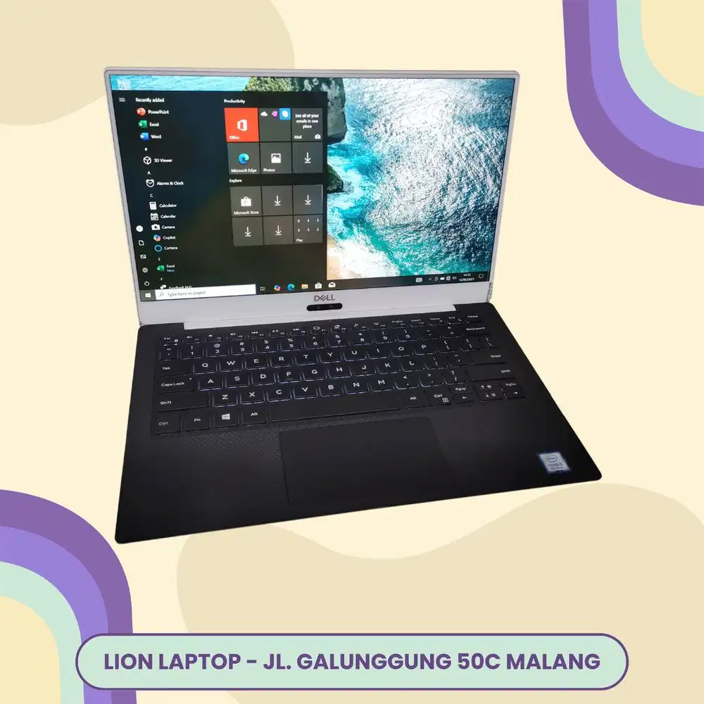 Slim & Ringan Core i5 RAM 8 SSD 256 DELL XPS 13 9370 [10|08]