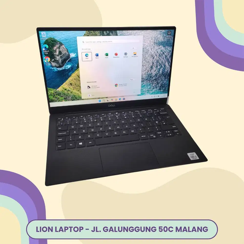 Slim & Ringan Core i5 gen 10 RAM 8 SSD 256 DELL XPS 13 7390 [10|08]