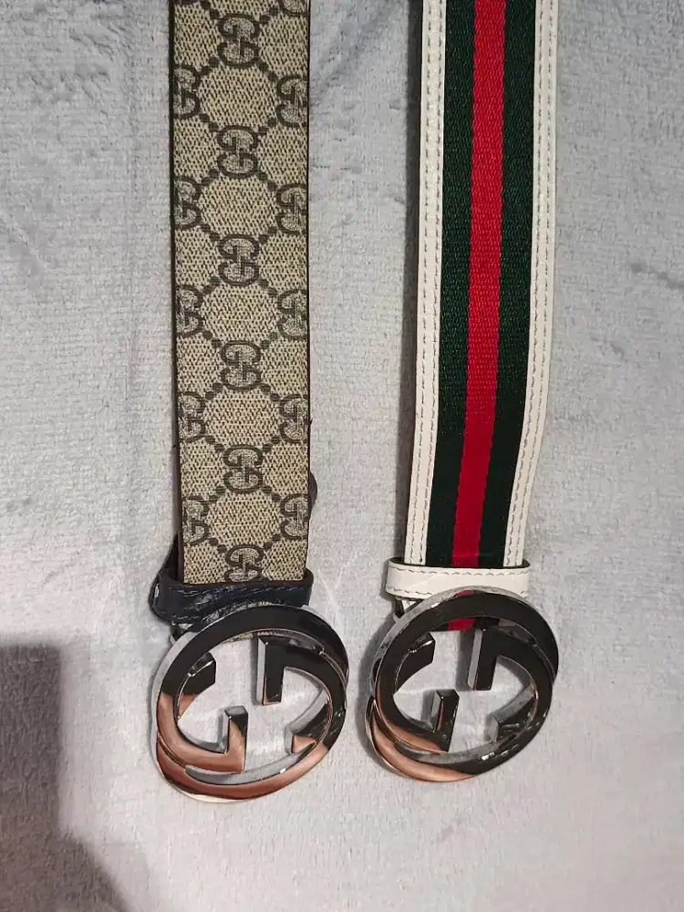 Gucci men supreme preloved sabuk pria / wanita like new harga pas net