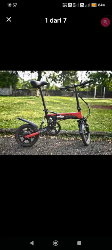 Sepeda ebike lipat lankeleisi G100 masih bagus banget tinggal pakai