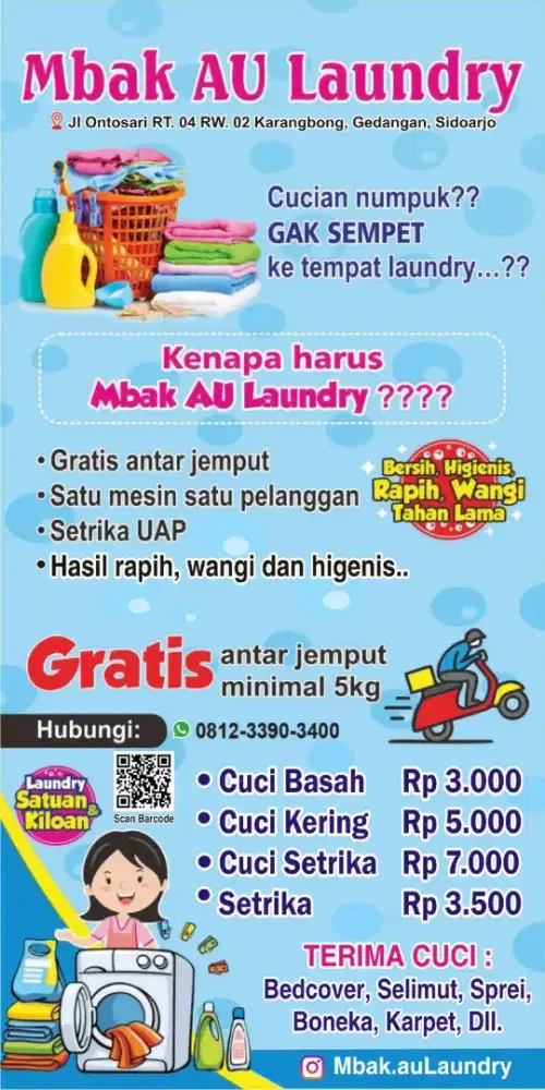 Jasa Laundry dan setrika