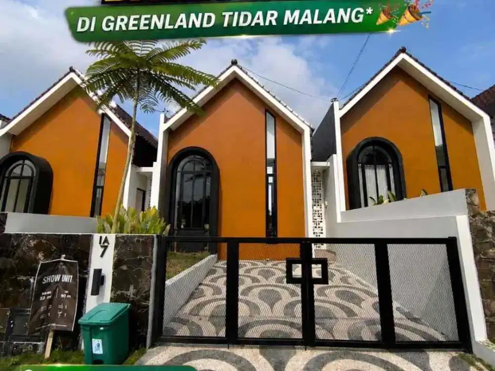 Rumah Modern Baru Full Furnished di Greenland Tidar Malang