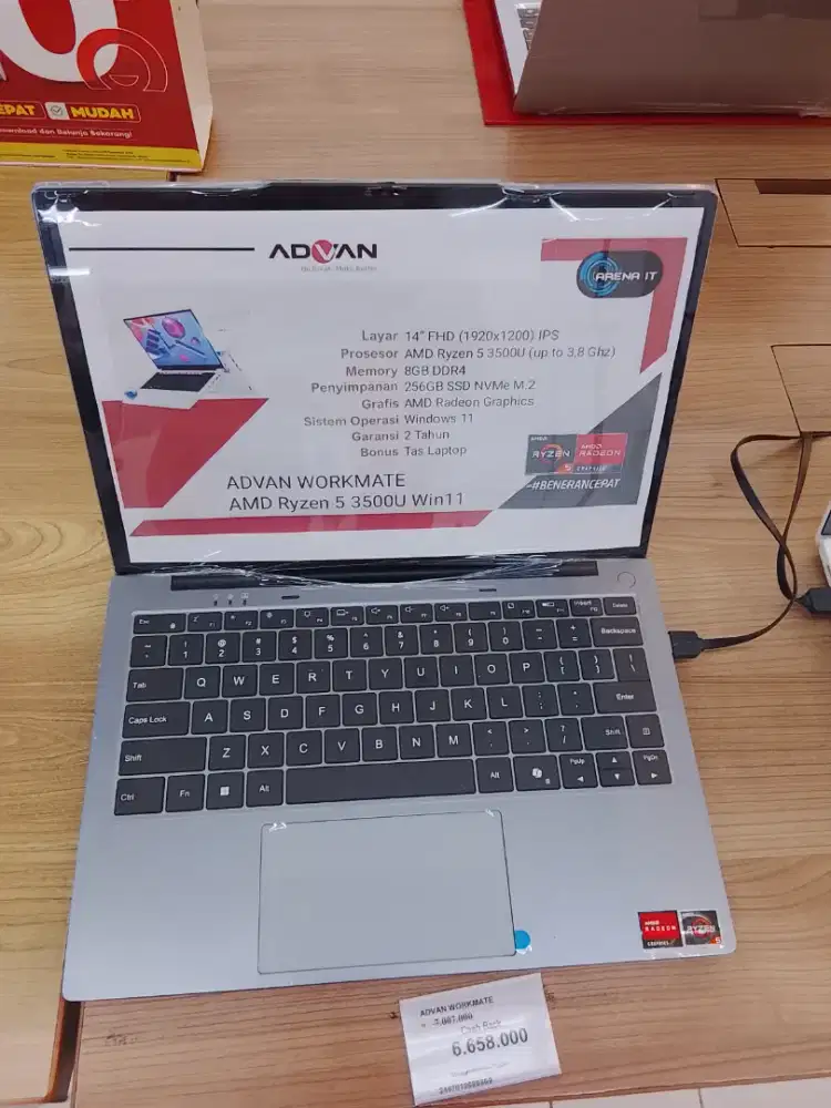 CICILAN ADVAN WORKMATE 256GB DP 0% FREE 2×