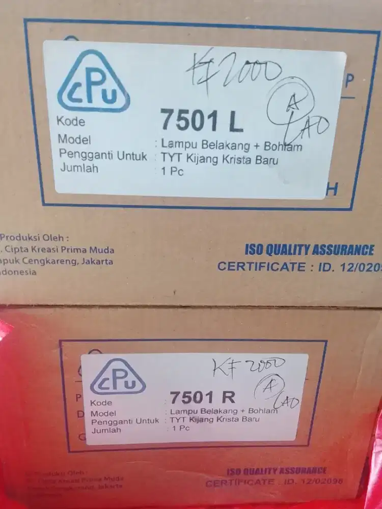 Dijual lampu bohlam kijang tahun 2002