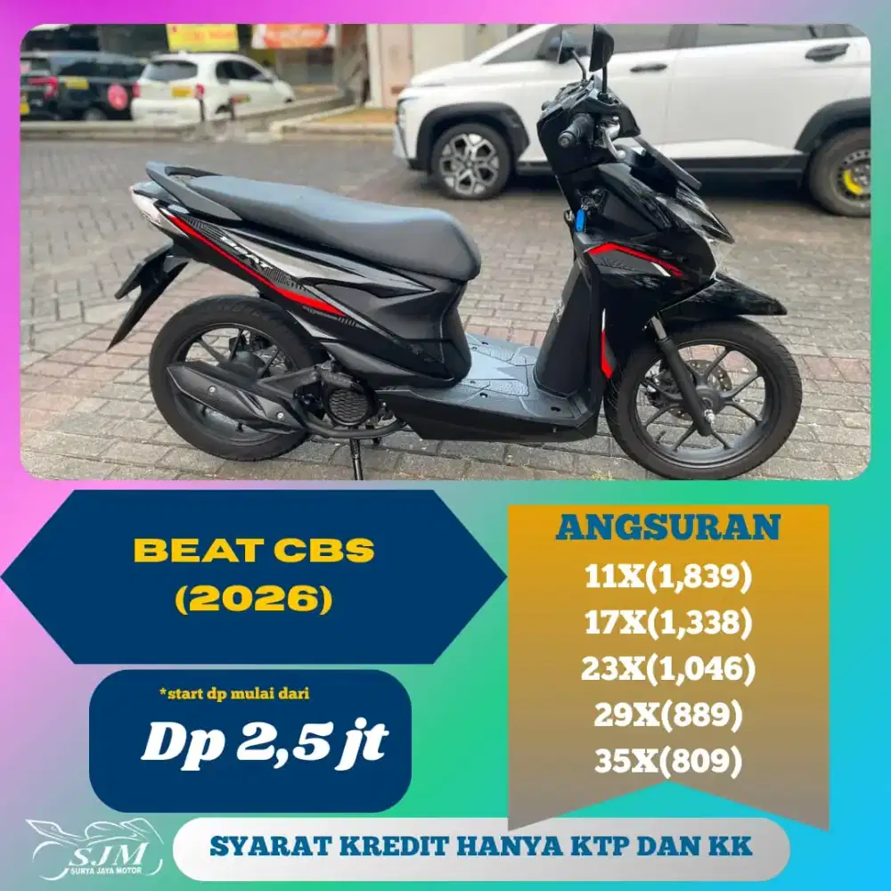 HONDA BEAT CBS 2026 PAJAK PANJANG