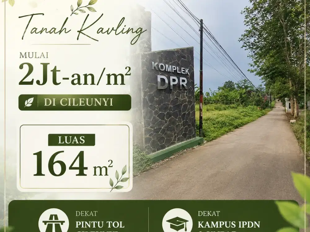 Survey Yuk! di Cileunyi Kapling Siap Bangun 2 Jutaan/m2
