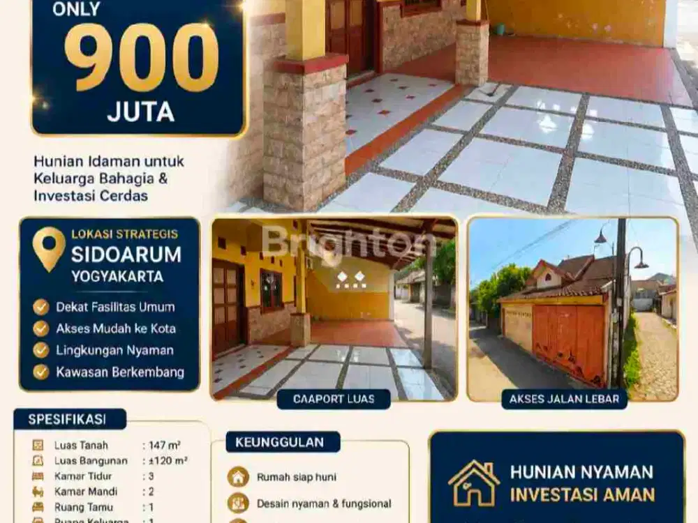 Hunian nyaman di perumahan Sidoarum