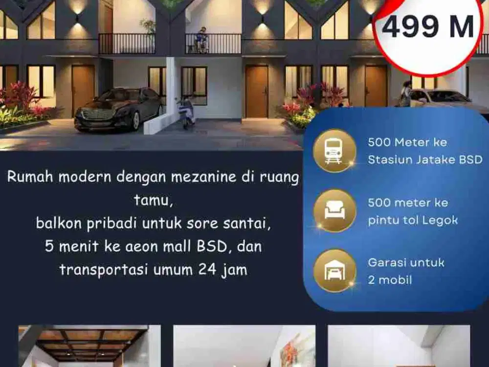 rumah Mezanine Ready stok di Griya permai legok KPR tanpa DP