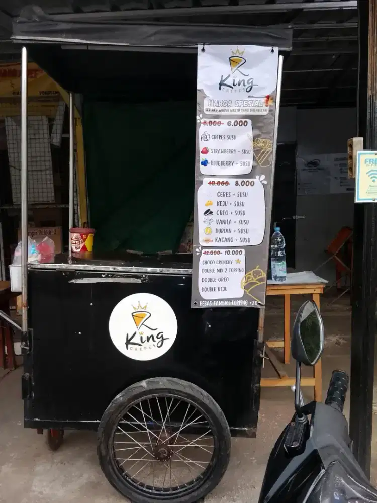 Jual Gerobak Bekas Crepes