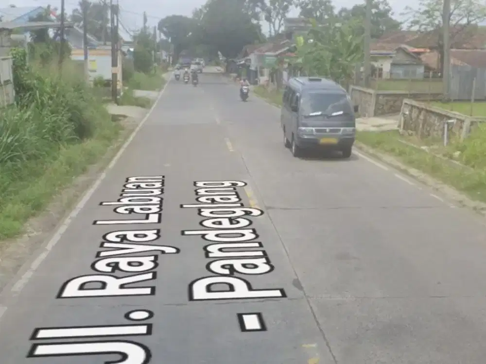Dijual tanah sawah produktif view pegunungan Jl. Raya Labuan - Pandeglang, 9000 m2, SHM