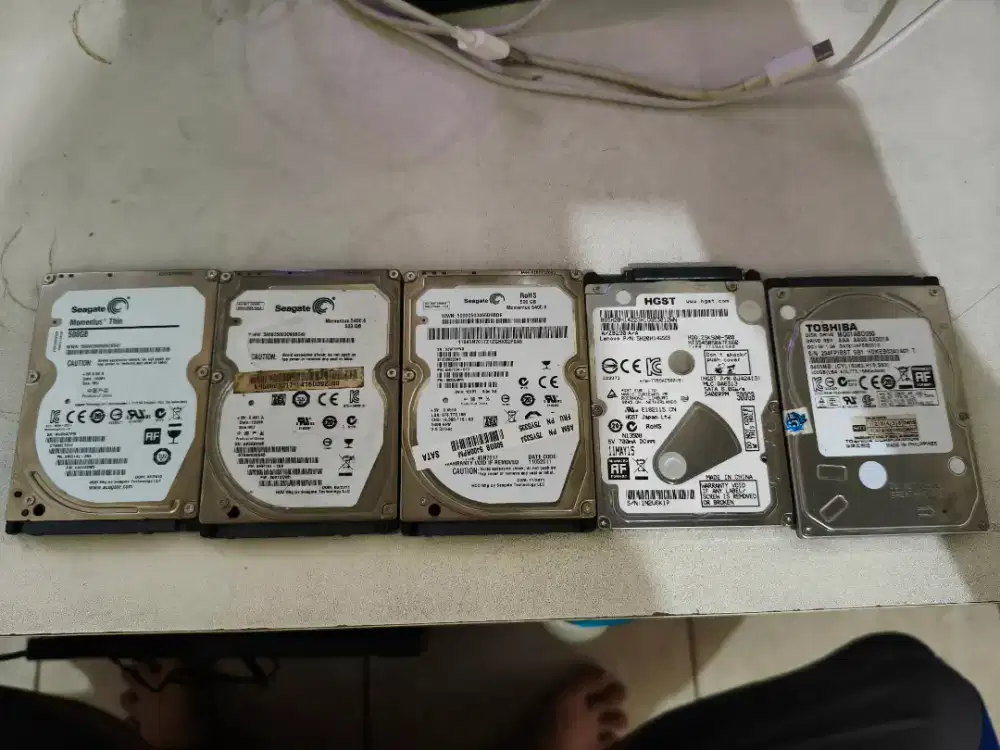 Hardisk Laptop 2.5 - 500GB Merk Seagate Dll Normal Sentinel 100%.