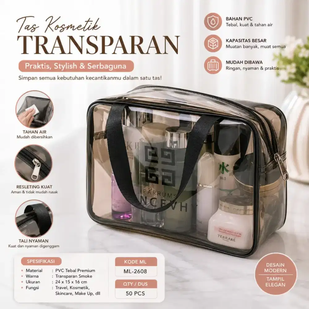 TAS KOSMETIK TRANSPARAN