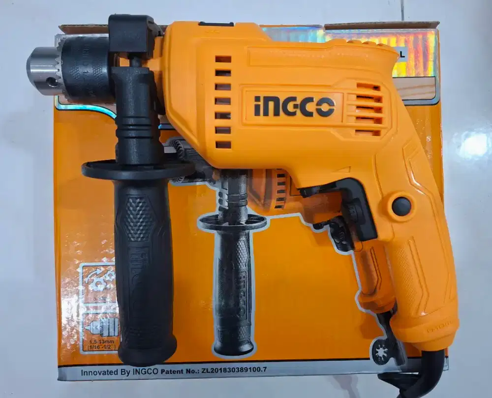 Baru INGCO Mesin bor listrik Impact drill 13 mm set