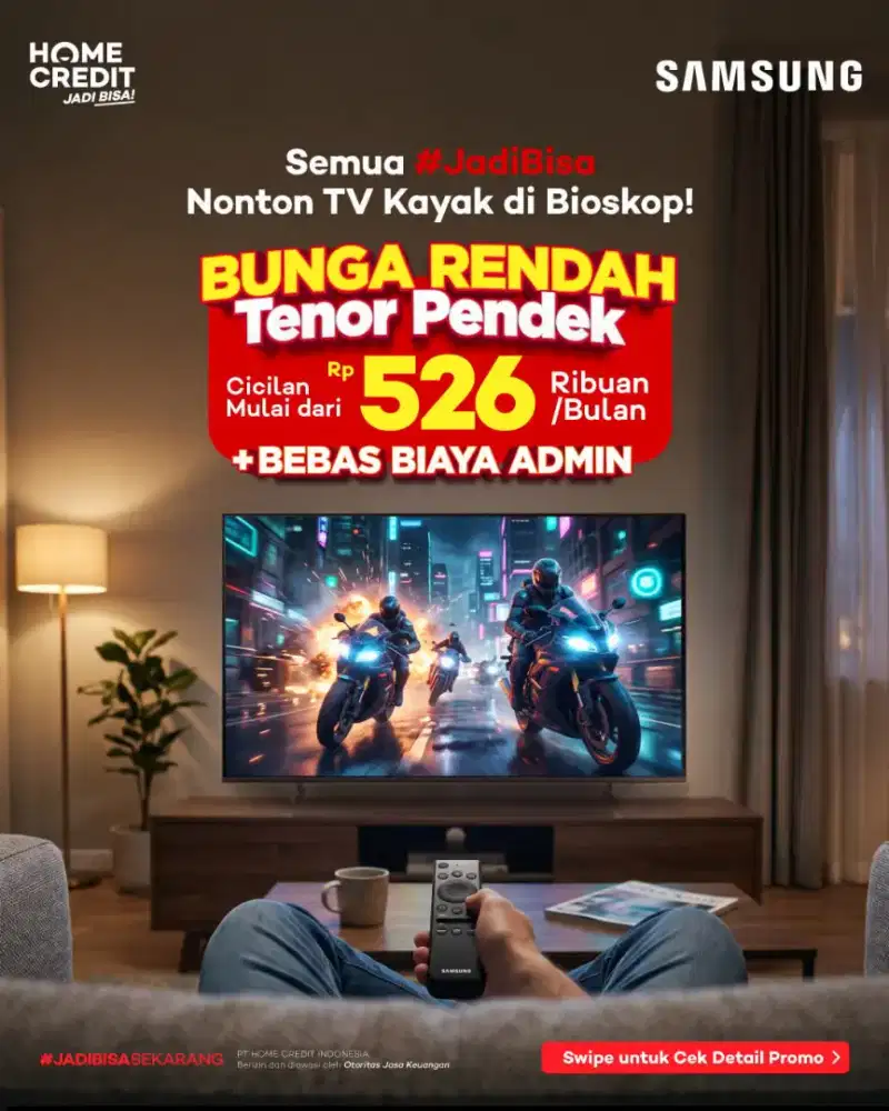Promo cicilan dengan Home Credit cukup KTP dan handphone pribadi y