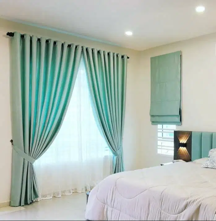 Gorden Vertikal/Vertical Blinds Roll/Roller Krey Wallpaper Dinding 3D