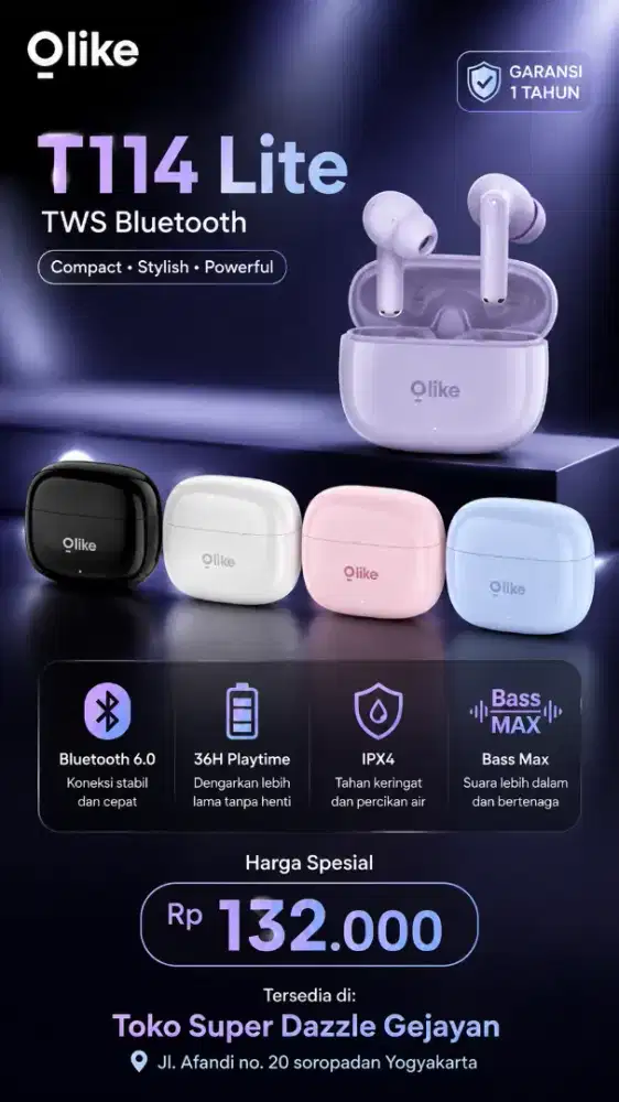 Tws Bluetooth OLIKE T114 lite